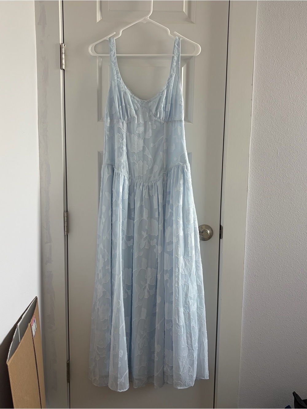 wild fable Light Blue Lace Maxi Dress